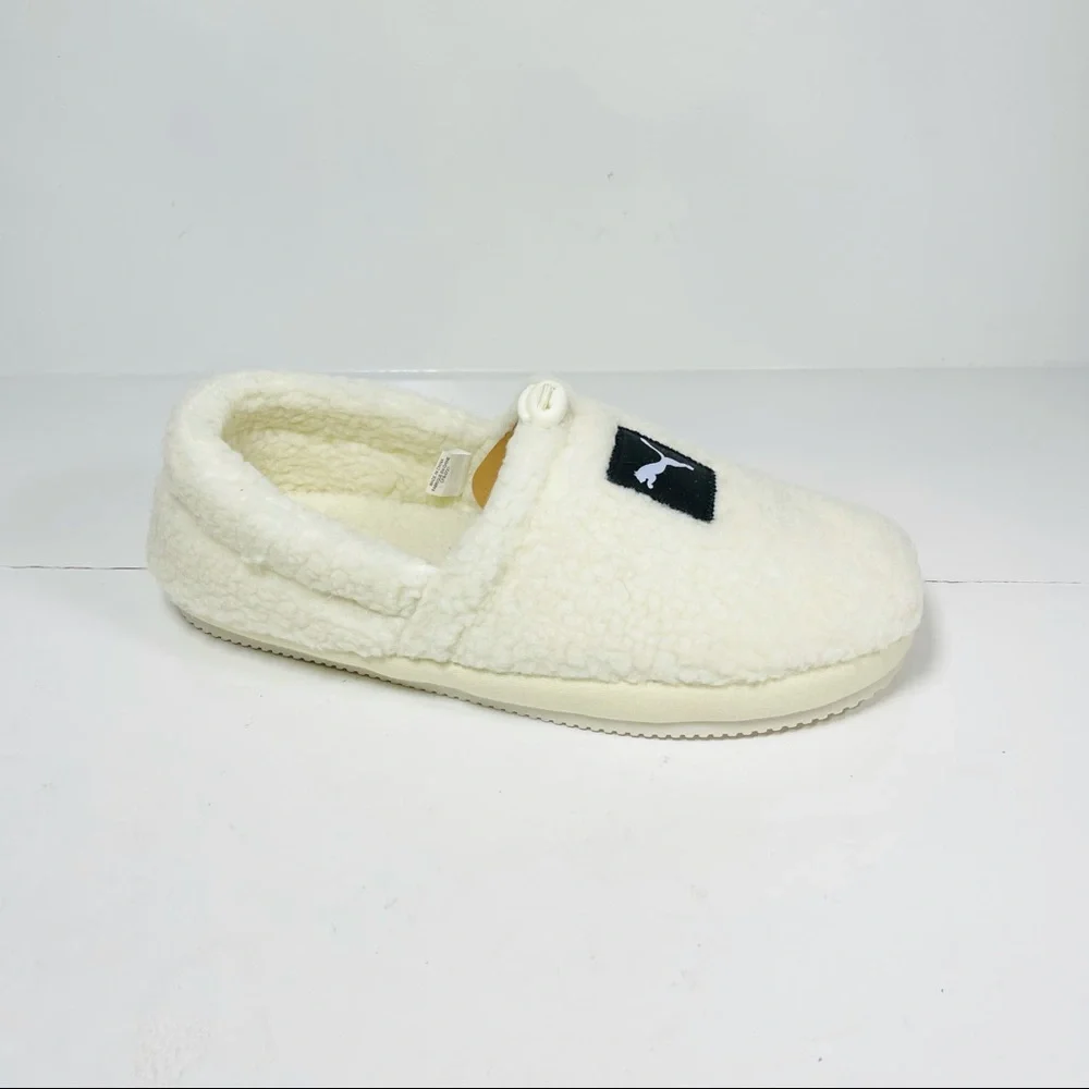 Men's Puma Tuff Mocc Sherpa Slippers Men’s‎ Size 9 Cream.